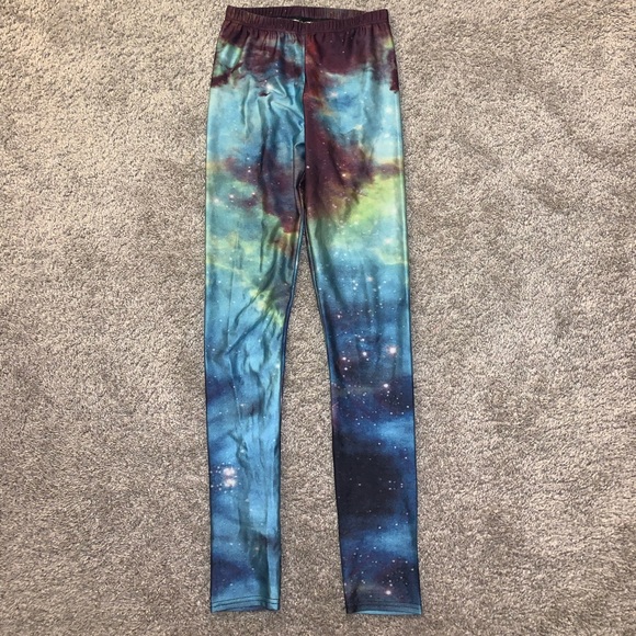 Lotus Leggings Multicolor Galaxy leggings size M - Picture 3 of 9